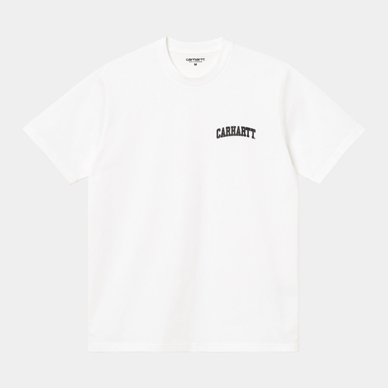 Carhartt WIP S/S University Script T-Shirt (White/Black)