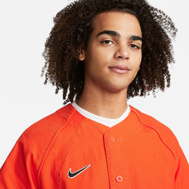 Nike Sb Skate Baseball Jersey Team Orange