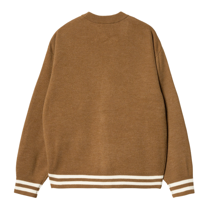 Carhartt WIP Brown Ducks Cardigan (Brown)
