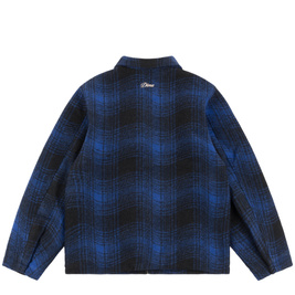 Dime Wave plaid jacket blue