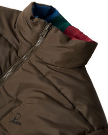kurtka by Parra Protect The Sun Reversible Puffer Jacket (Brown)