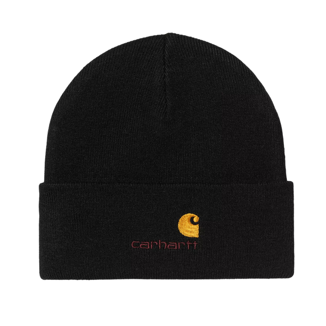 Carhartt WIP American Script Beanie (Black)