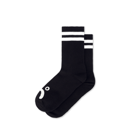 Polar Rib Socks Happy Sad (Black)