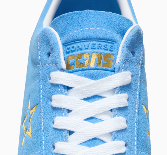 Converse One Star Pro OX (Light Blue/ White/ Gold)