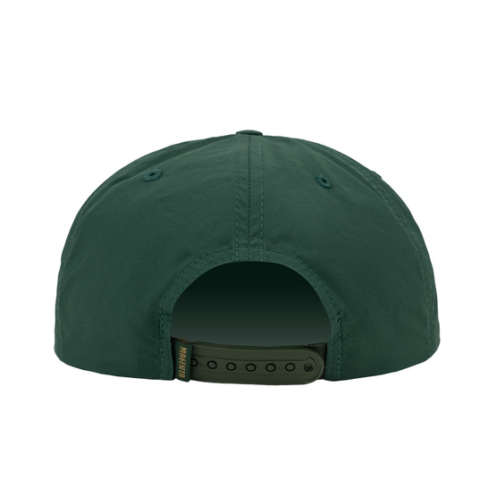 Magenta Plant Nylon Snapback - Forrest Green