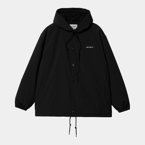 kurtka Carhartt WIP Hooded Coach Jacket (Black/White)