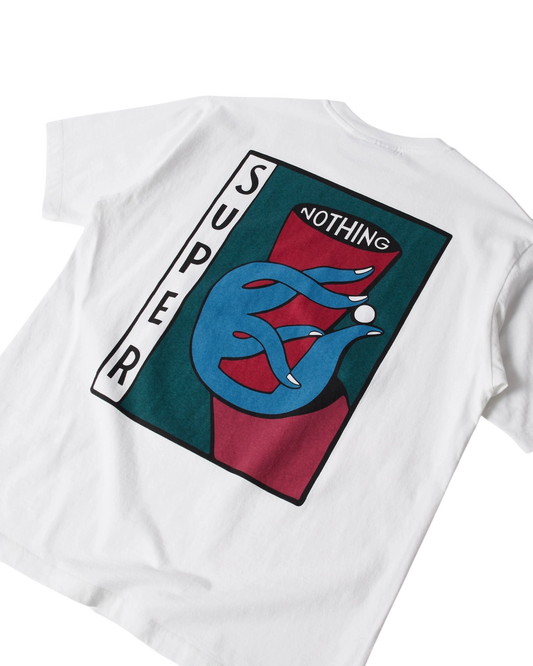 Koszulka By Parra Super nothing t-shirt white