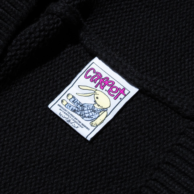 Carpet Flag Woven Sweater black