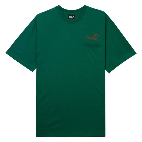 Tired Workstation Pocket Tee  (Dark Green)