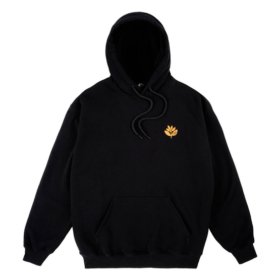 magenta forrest plant hoodie black