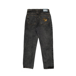 Magenta Pants OG Denim 2 Tone distressed black denim