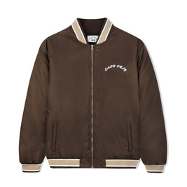 Cash Only Spell Out Bomber Jacket (Brown)