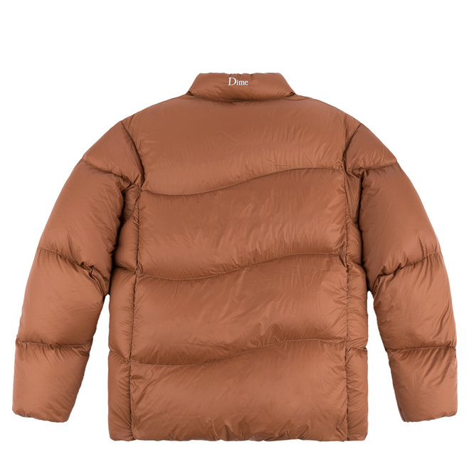 kurtka dime midweight wave puffer burnt orange