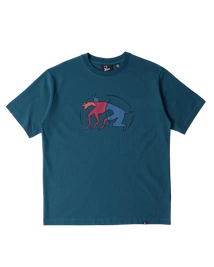 Koszulka By Parra The zoomies t-shirt mallard green