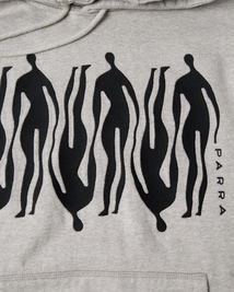 Bluza by Parra Word Connected guy hooded sweatshirt (Grey)
