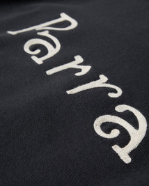Bluza by Parra Weird trad logo crewneck dark navy