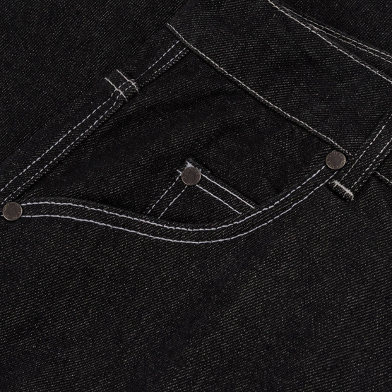 Dime Baggy Denim Pants (Black Washed)