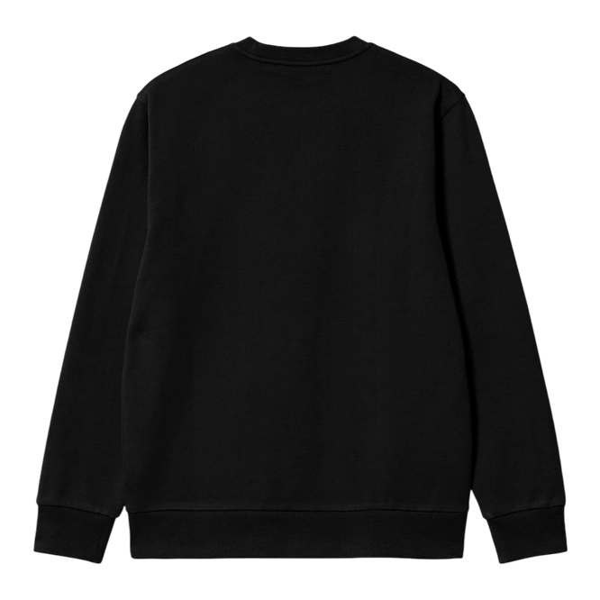 crewneck Carhartt WIP Script Embroidery Sweatshirt (Black)