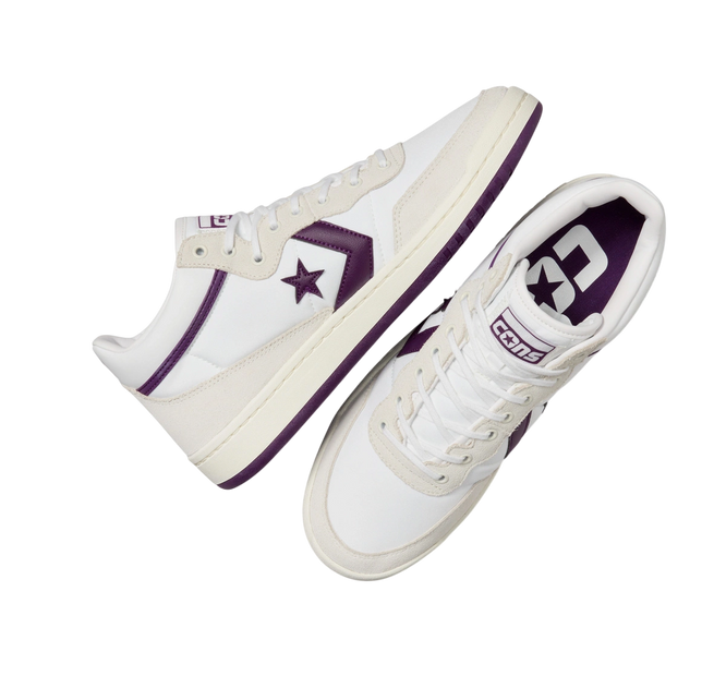 Converse Fastbreak Pro Mid (White/ Vaporous Gray/ Purple)