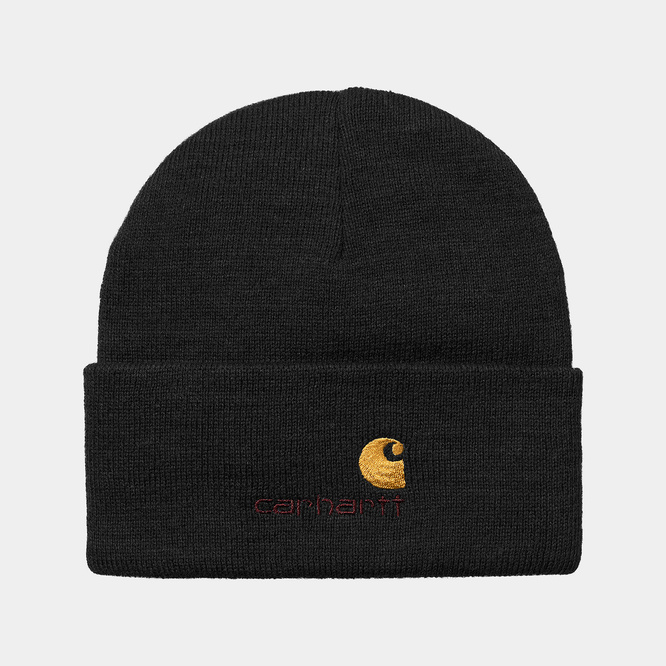 czapka Carhartt WIP American Script Beanie (Black)