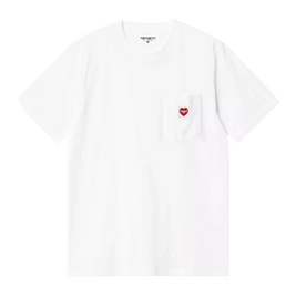 Carhartt WIP W' S/S Pocket Heart T-Shirt (White)