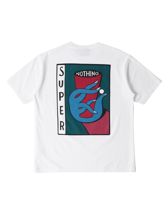 Koszulka By Parra Super nothing t-shirt white