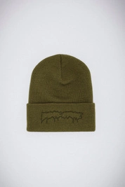 czapka Fucking Awesome Drip Embroidered  Beanie (Olive)