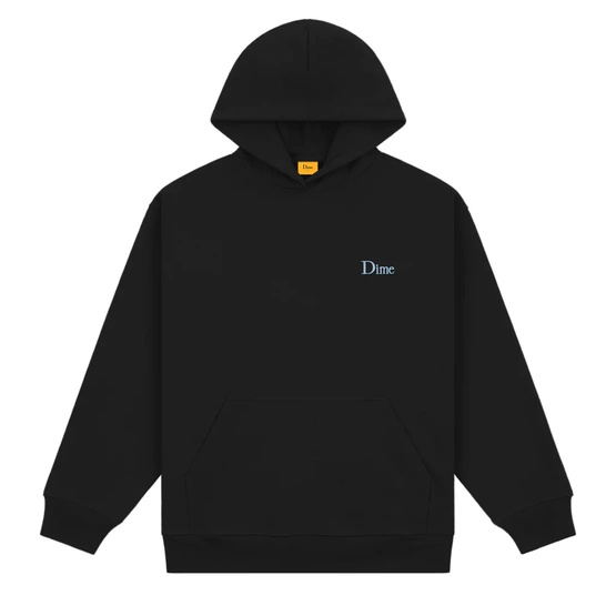  Dime Small Logo Hoodie  (Black/Blue)