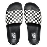 flip flops slide-on (checkerboard) white