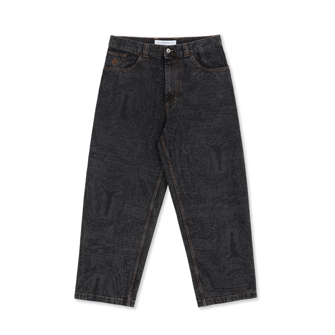 polar skate bigboy ブラック　L Spodnie Polar Skate Co. Big Boy Jeans (Washed Black)