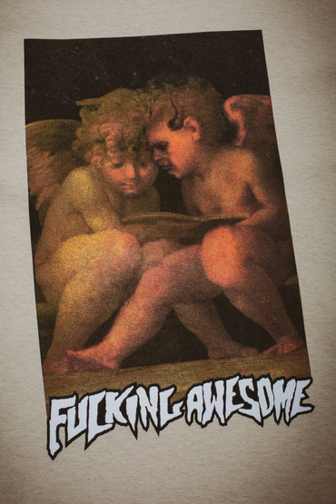 Fucking Awesome Angel & Demon Tee (Sand)