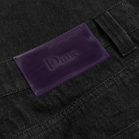 Dime Baggy Denim Pants Black washed