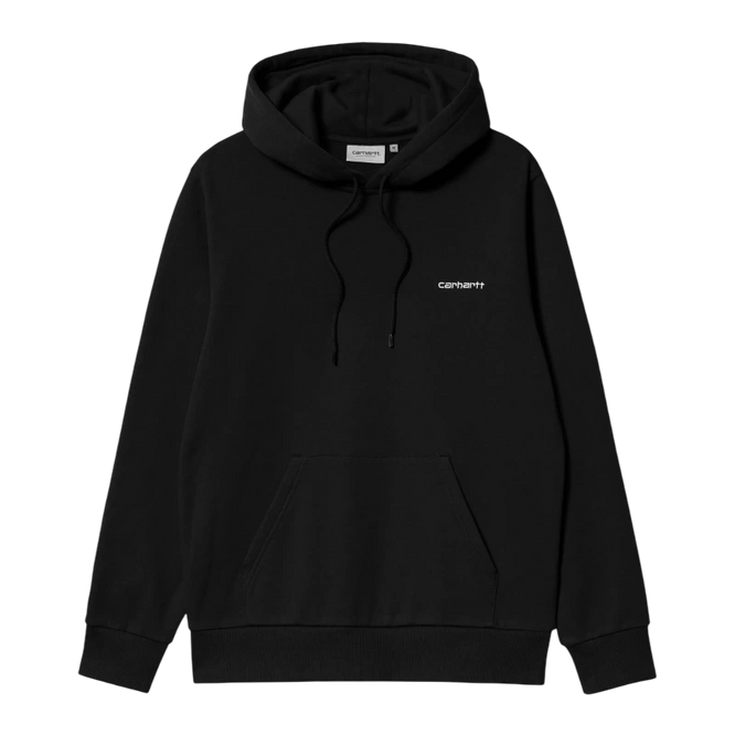 bluza Carhartt WIP Hooded Script (Black/White)