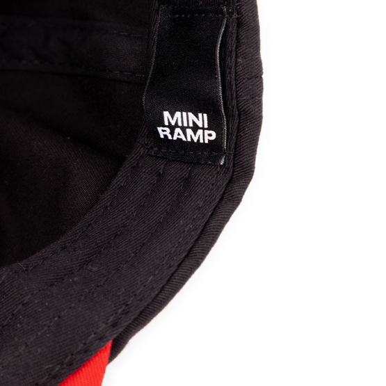 miniramp cap black red