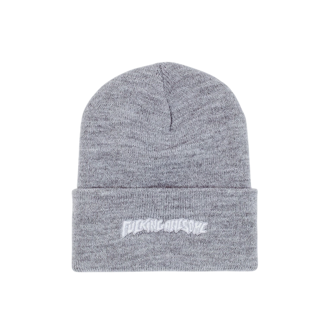 czapka Fucking Awesome Little Stamp Embroidered Beanie (Heather Grey)