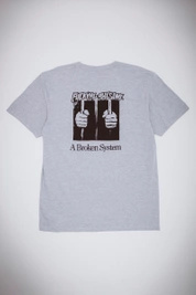 Fucking Awesome A Broken System Short Sleeve Tee (Heather Grey)