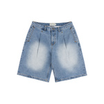 Dime Pleated Denim Shorts blue washed