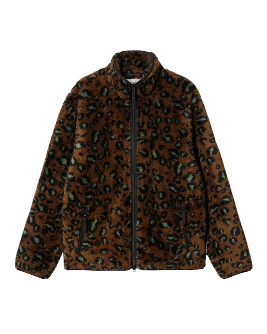 Carhartt WIP Jebson Sweat Jacket (Camo Leo, Tamarind Black)