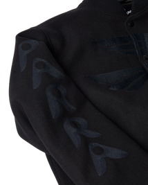 kurtka by Parra Not movie quality varsity jacket black