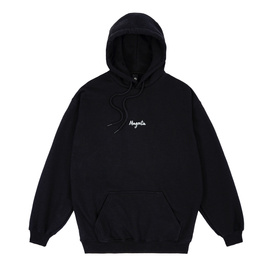 Magenta Script Hoodie (Black)
