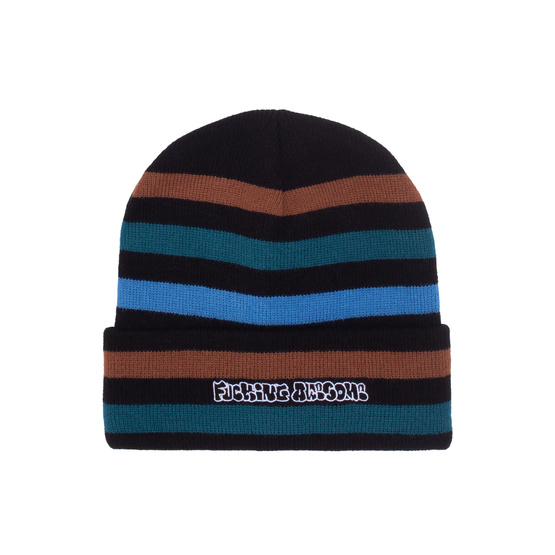 czapka Fucking Awesome - Wanto Striped Cuff Beanie (Black)