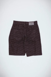 szorty Fucking Awesome - Baggy Pleated Denim Laser Stamp Shorts (Black)