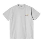 koszulka Carhartt WIP S/S American Script T (Ash Heather)