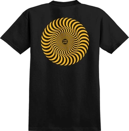 Spitfire Classic Swirl Tee (Black/Gold)