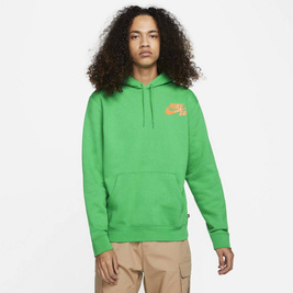 Bluza Nike Sb Icon Pullover Skate Hoodie Lucky Green/total Orange