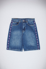 szorty Fucking Awesome Striped Jean Short (Blue)