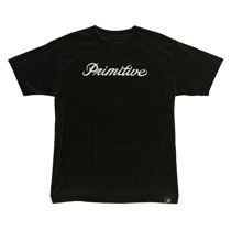 t-shirt primitive signature script tee black