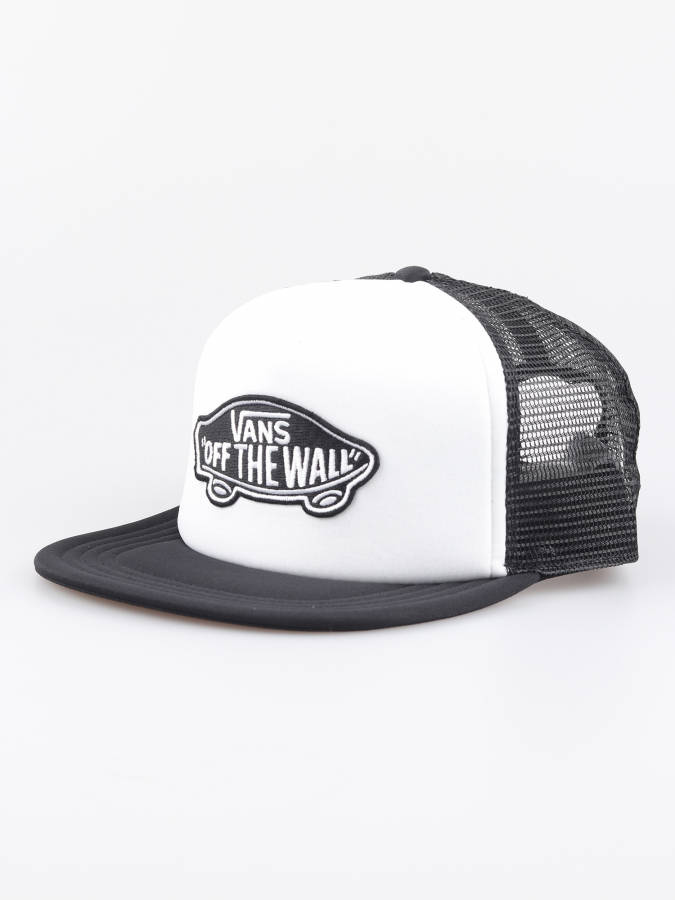 Miniramp Skateshop Vans Classic Patch Trucker Hat Black White 