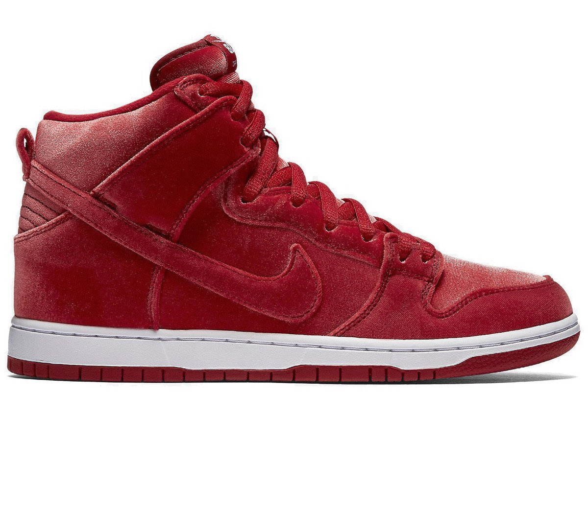 white and red nike dunk