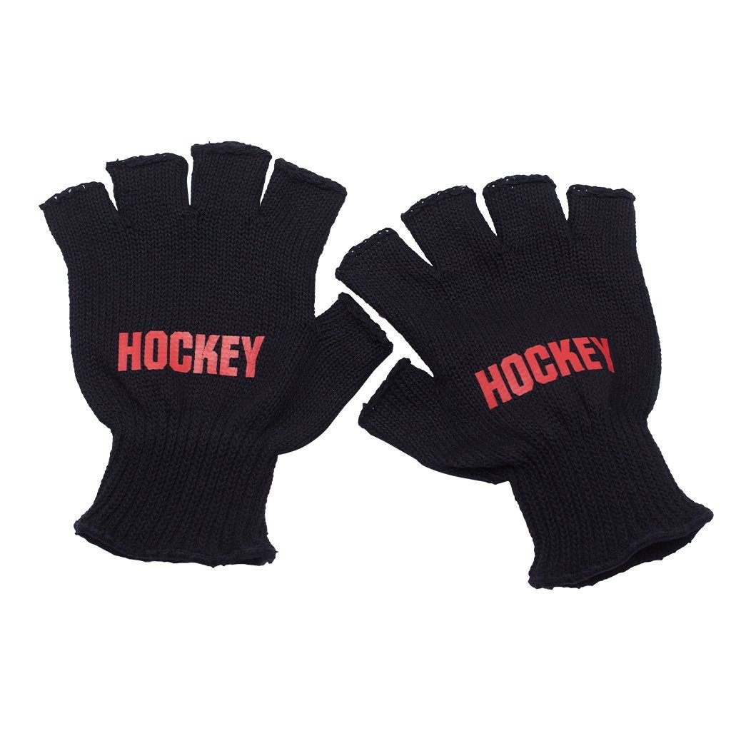 Miniramp rękawiczki Hockey Fingerless Gloves Black/Red